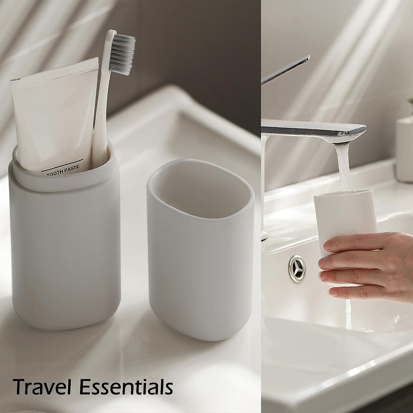 Toothbrush Travel Case,Portable Travel Toothbrush Holder,Toothbrush and Toothpaste Container for Traveling, Camping, Business Trip and School, Outdoor(1Pack)